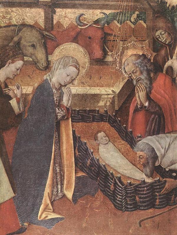 MARTORELL, Bernat (Bernardo) The Nativity (detail) dh